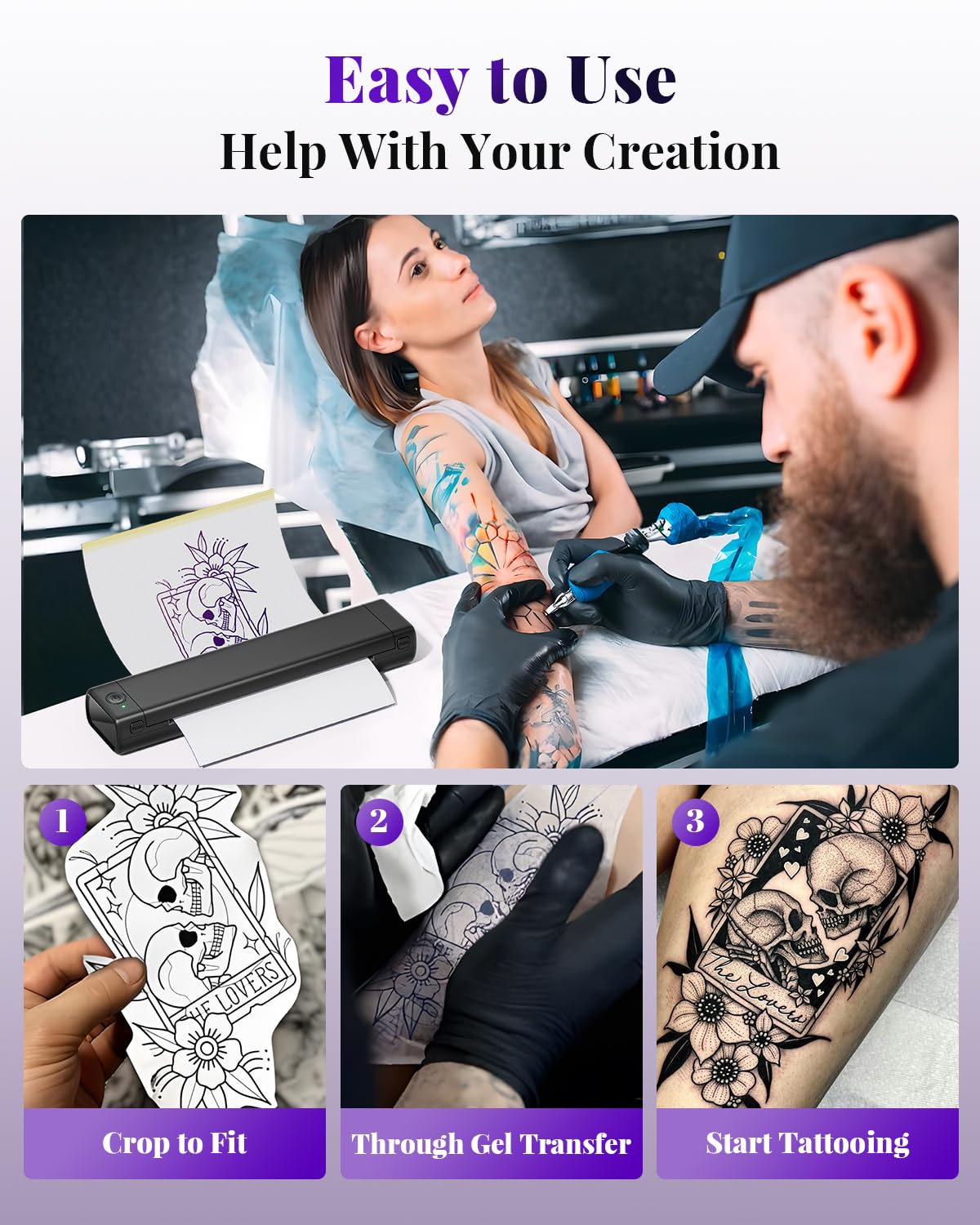 Amazon.com: Phomemo M08F Tattoo Stencil Printer Bluetooth